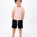 Full Set- Baby Pink Tshirt+ Black Pant