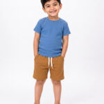 Full Set-Blue Tshirt+ Brown Pant