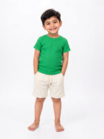 Full Set-Green Tshirt+ Off White Pant