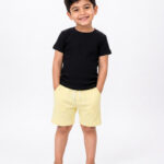 Full Set- Black Tshirt+ Yellow Pant