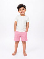 Full Set- Off White Tshirt+ Baby Pink Pant